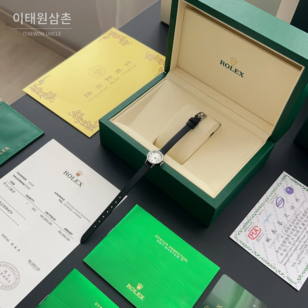 롤렉스 프레시전 플래티넘 미니 빈티지 여성시계 18.5mm