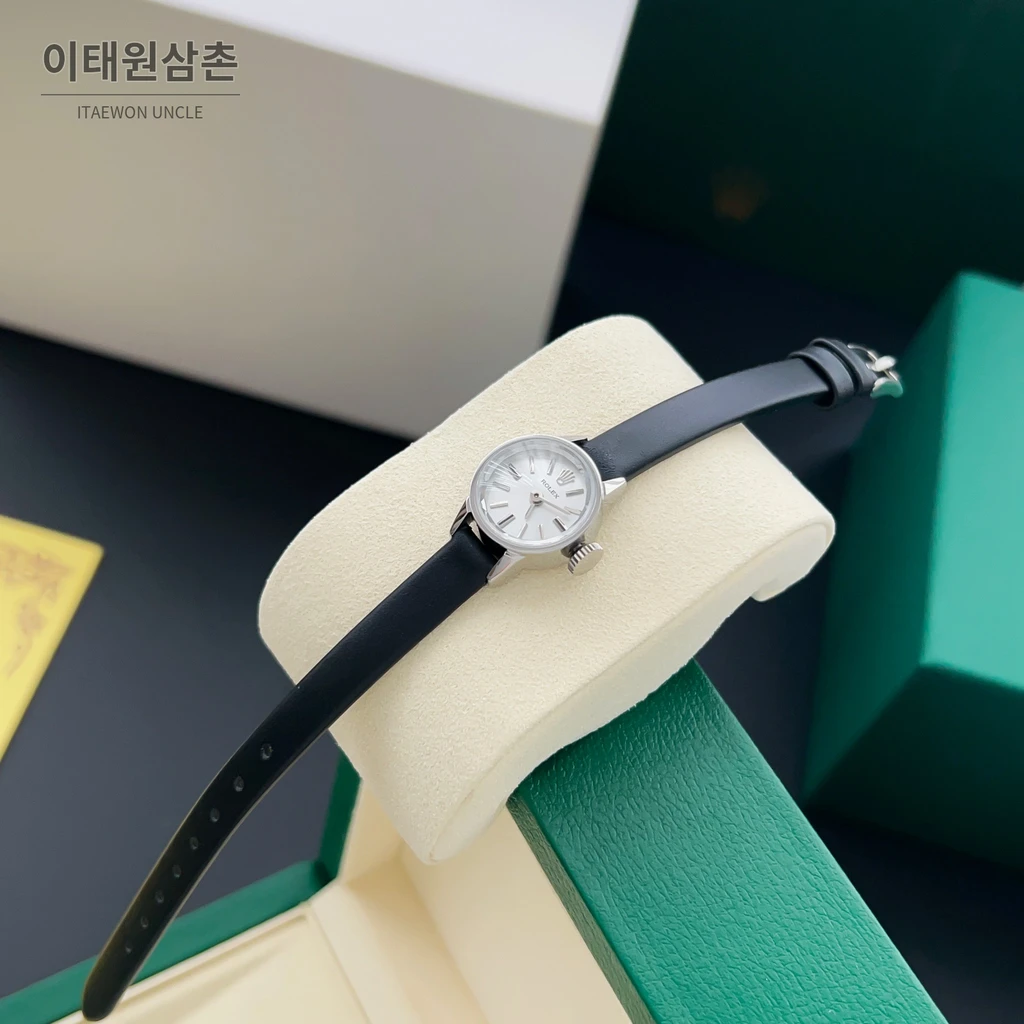 롤렉스 프레시전 플래티넘 미니 빈티지 여성시계 18.5mm
