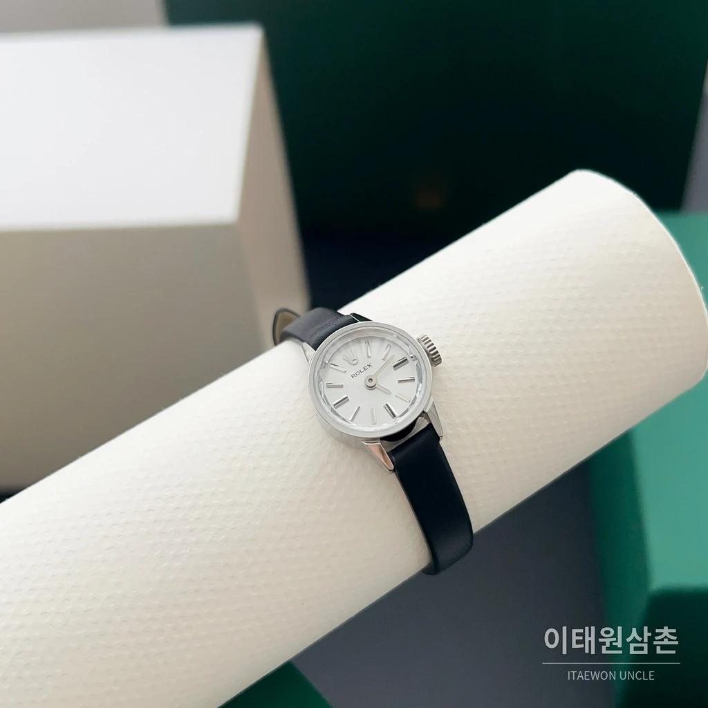 롤렉스 프레시전 플래티넘 미니 빈티지 여성시계 18.5mm