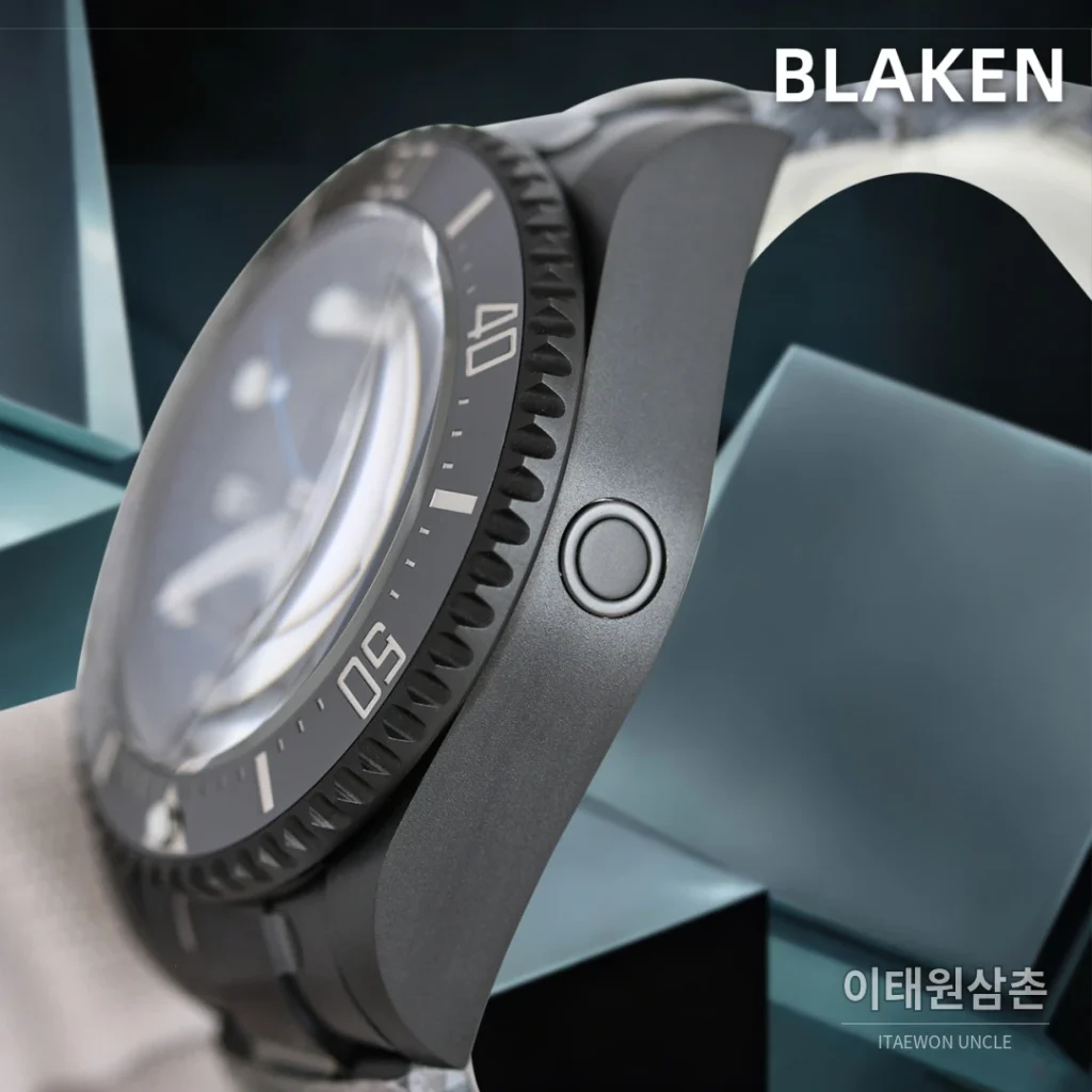롤렉스 씨드웰러 딥씨 블라켄 PVD 블랙 다이버 오토매틱 44mm 블루 다이얼 세라믹 브레이슬릿
