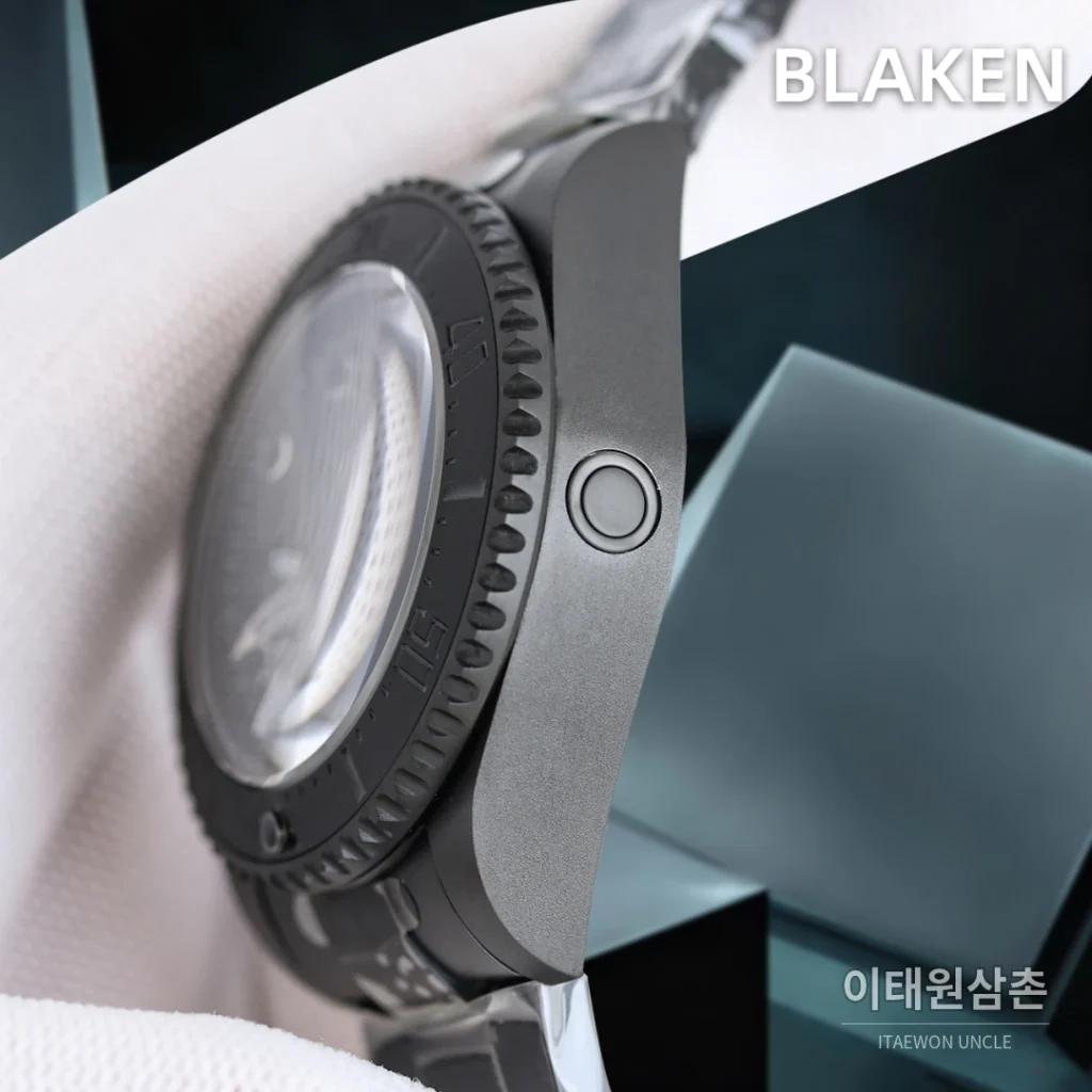롤렉스 씨드웰러 딥씨 블라켄 PVD 블랙 다이버 오토매틱 44mm 블랙 다이얼 세라믹 브레이슬릿 (3)
