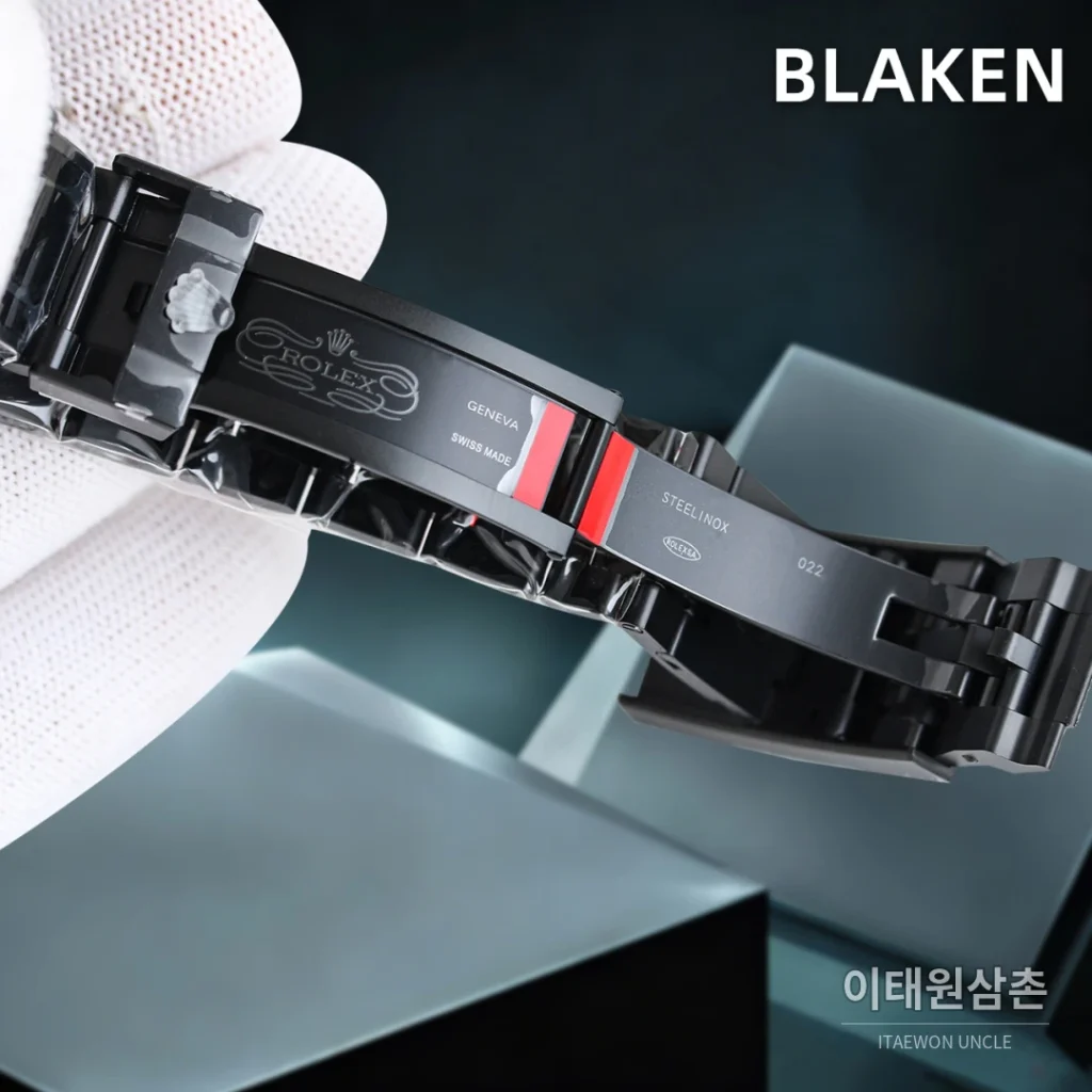 롤렉스 씨드웰러 딥씨 블라켄 PVD 블랙 다이버 오토매틱 44mm 블랙 다이얼 블랙 러버 스트랩