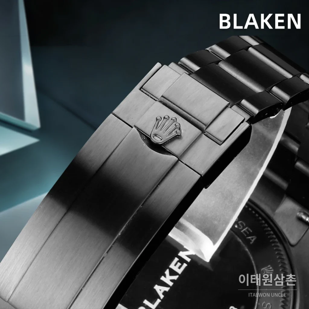 롤렉스 씨드웰러 딥씨 블라켄 PVD 블랙 다이버 오토매틱 44mm 블랙 다이얼 세라믹 브레이슬릿 (2)