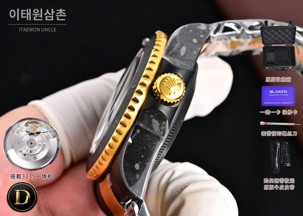 롤렉스 씨드웰러 투톤 블랙다이얼 오토매틱 44mm 136660 (2)