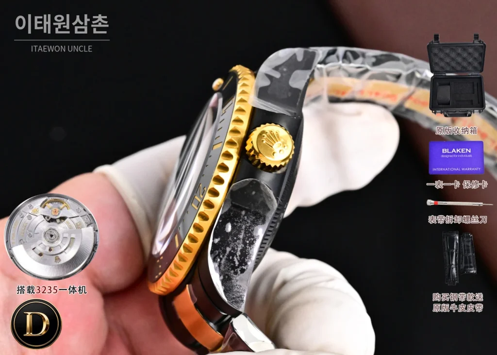 롤렉스 씨드웰러 투톤 블랙다이얼 오토매틱 44mm 136660 (3)