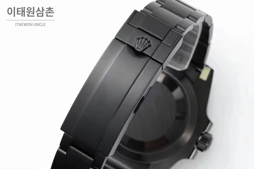 롤렉스 서브마리너 904L스틸 블랙다이얼 레인보우베젤 오토매틱 40mm 세라믹 브레이슬릿