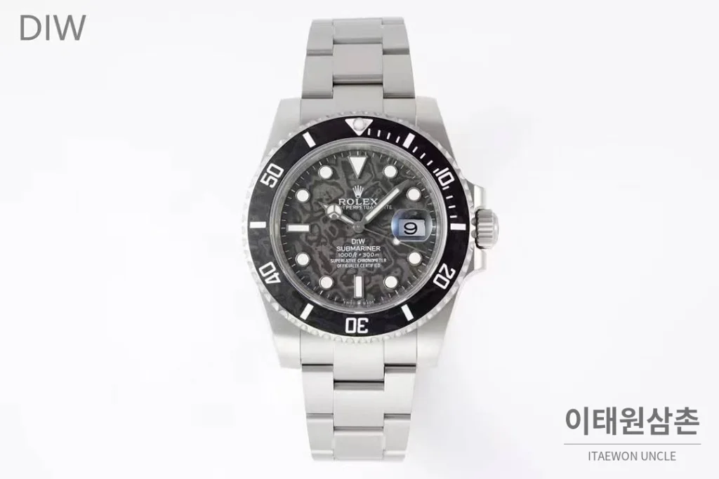 롤렉스 서브마리너 904L스틸 핑크다이얼 다이버 오토매틱 40mm 스틸 브레이슬릿 블랙 베젤 (3)