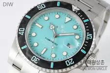 롤렉스 서브마리너 904L스틸 핑크다이얼 다이버 오토매틱 40mm 스틸 브레이슬릿 블랙 베젤 (2)