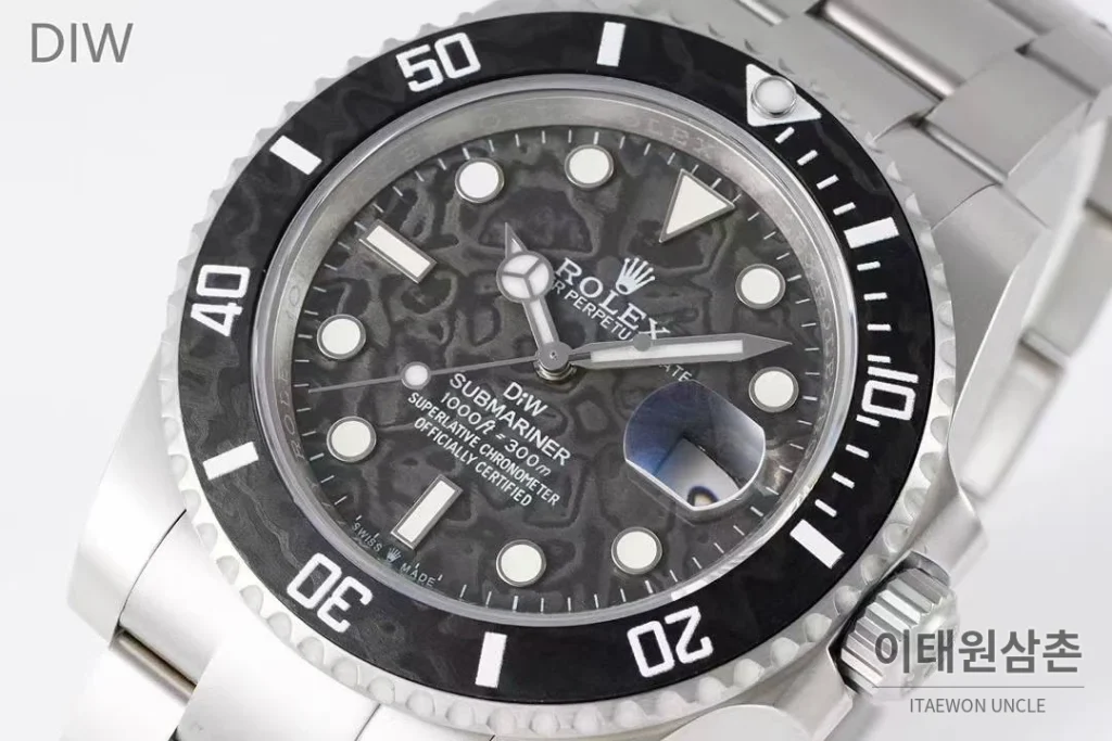 롤렉스 서브마리너 904L스틸 핑크다이얼 다이버 오토매틱 40mm 스틸 브레이슬릿 블랙 베젤 (3)