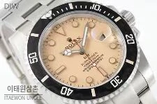 롤렉스 서브마리너 904L스틸 핑크다이얼 다이버 오토매틱 40mm 스틸 브레이슬릿 블랙 베젤