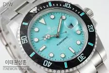 롤렉스 서브마리너 904L스틸 핑크다이얼 다이버 오토매틱 40mm 스틸 브레이슬릿 블랙 베젤 (2)