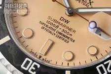 롤렉스 서브마리너 904L스틸 핑크다이얼 다이버 오토매틱 40mm 스틸 브레이슬릿 블랙 베젤