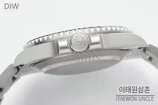 롤렉스 서브마리너 904L스틸 핑크다이얼 다이버 오토매틱 40mm 스틸 브레이슬릿 블랙 베젤