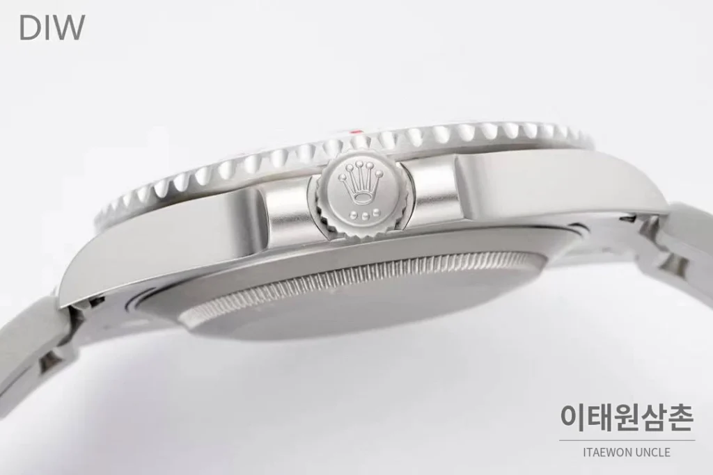 롤렉스 서브마리너 904L스틸 핑크다이얼 다이버 오토매틱 40mm 스틸 브레이슬릿 화이트 베젤 (2)