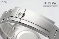 롤렉스 서브마리너 904L스틸 핑크다이얼 다이버 오토매틱 40mm 스틸 브레이슬릿 블랙 베젤