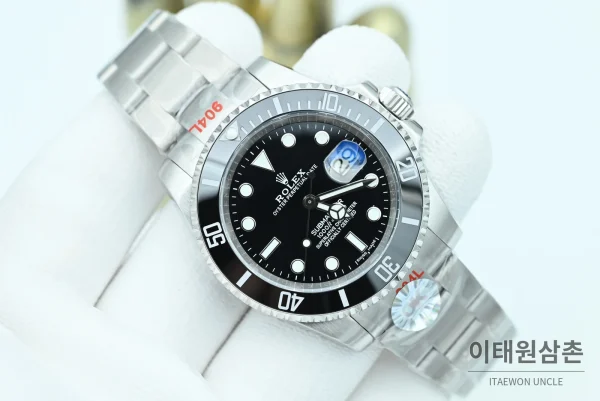 롤렉스 서브마리너 오토매틱 40mm 블랙 다이얼