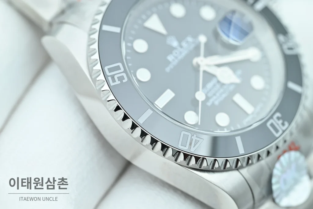 롤렉스 서브마리너 오토매틱 40mm 블랙 다이얼