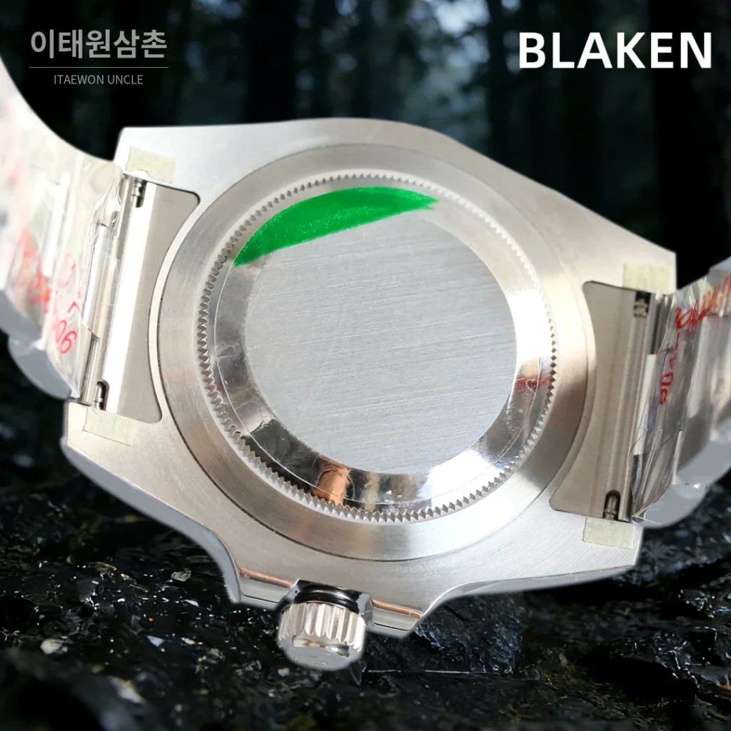 롤렉스 서브마리너 오토매틱 블랙 다이얼 스틸 브레이슬릿 블랙 베젤
