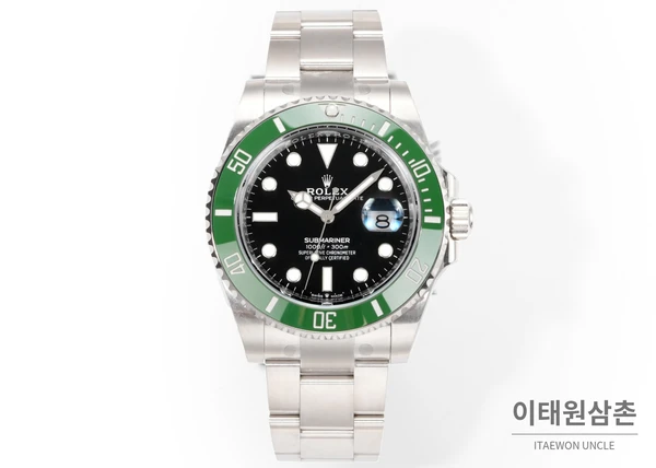 롤렉스 서브마리너 데이트 그린베젤 블랙다이얼 자동 시계 41mm 롤렉스 서브마리너 데이트 그린베젤 블랙다이얼 자동 시계 41mm