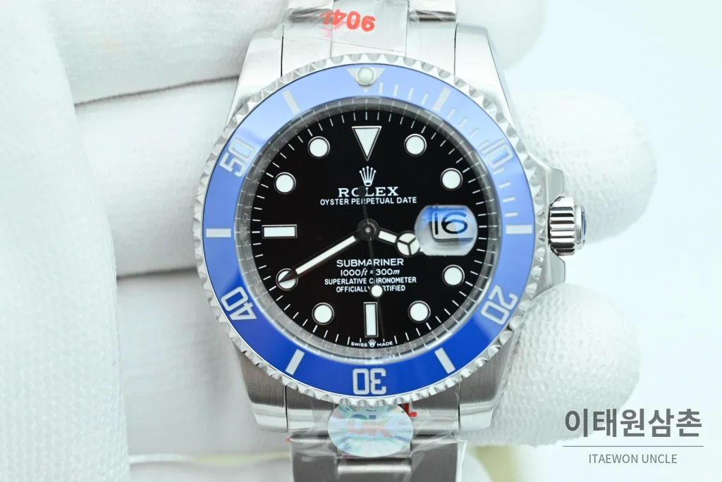 롤렉스 서브마리너 데이트 3세대 블루다이얼 블루베젤 오토매틱 41mm