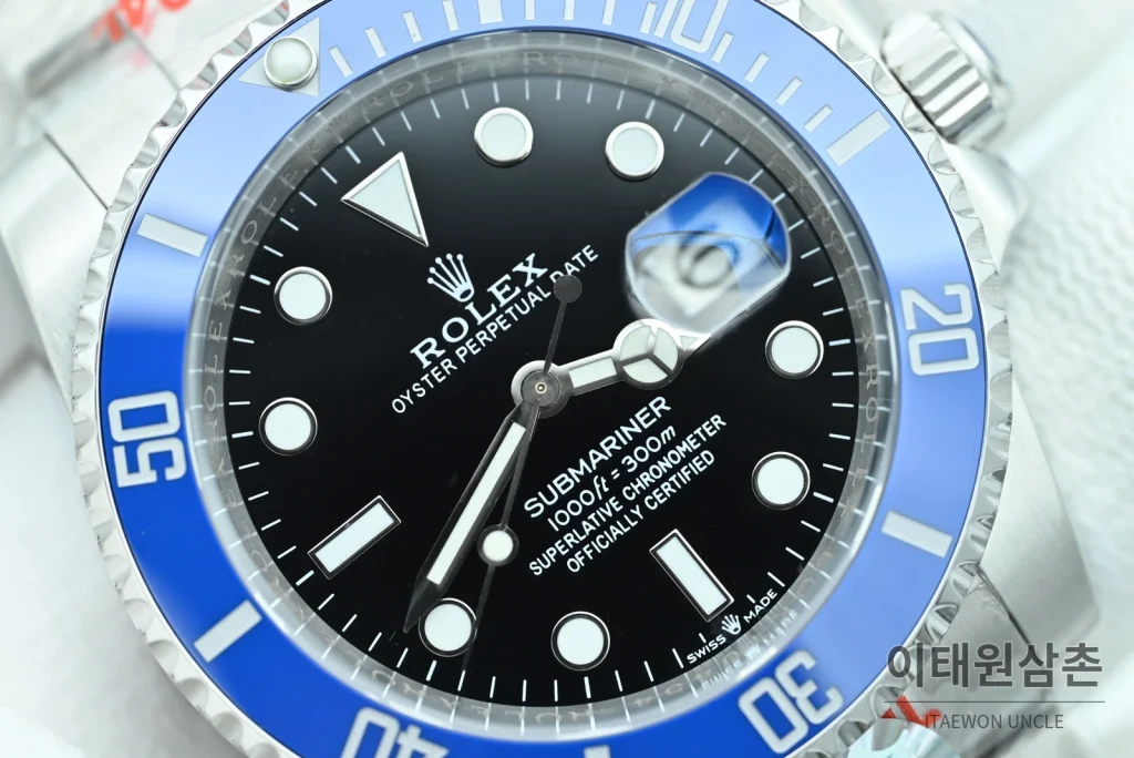 롤렉스 서브마리너 데이트 3세대 블루다이얼 블루베젤 오토매틱 41mm