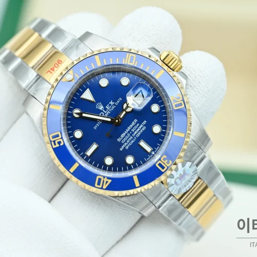 롤렉스 서브마리너 데이트 콤비 블루베젤 블루다이얼 오토매틱 OK팩토리 41mm 롤렉스 서브마리너 데이트 콤비 블루베젤 블루다이얼 오토매틱 OK팩토리 41mm