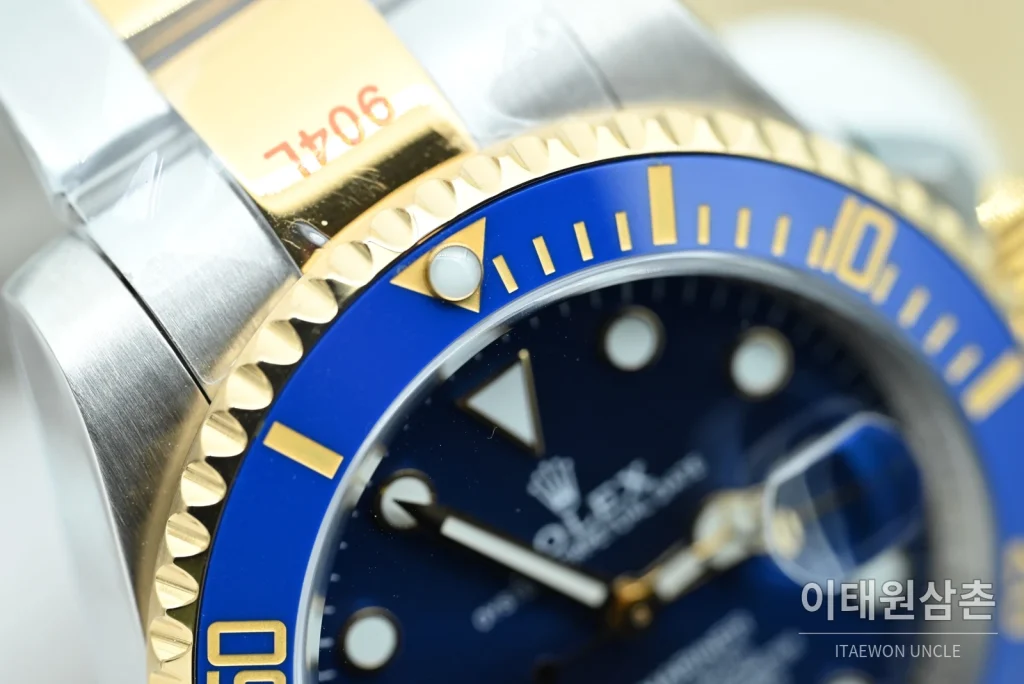 롤렉스 서브마리너 데이트 콤비 블루베젤 블루다이얼 오토매틱 OK팩토리 41mm