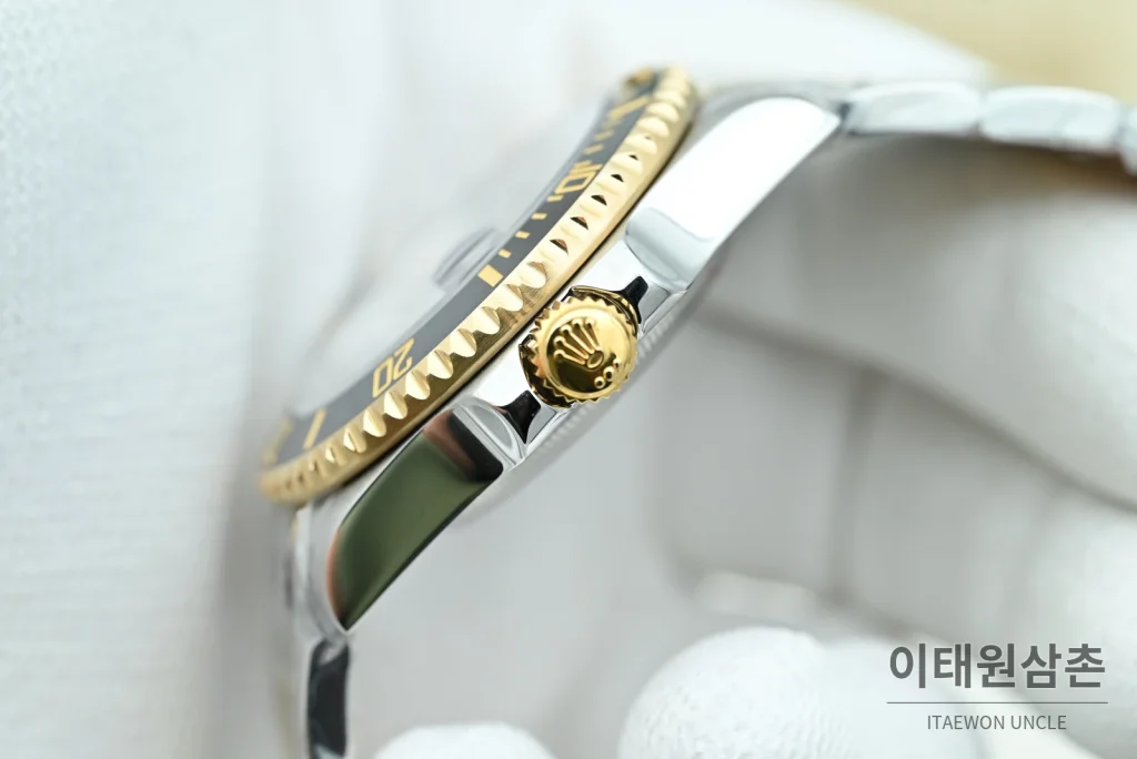 롤렉스 서브마리너 데이트 콤비 블랙베젤 블랙다이얼 오토매틱 OK팩토리 41mm