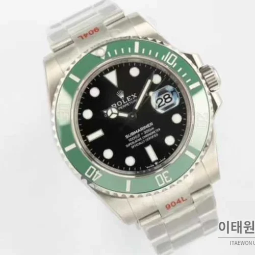 롤렉스 서브마리너 스틸 골드톤 세라믹베젤 블랙다이얼 다이버 오토매틱 41mm 블랙 / 골드 스틸 브레이슬릿 (2)