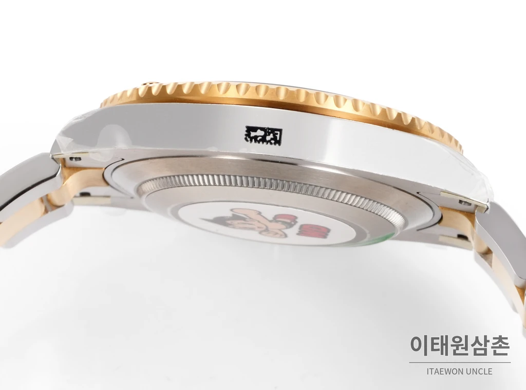 롤렉스 서브마리너 스타일 올골드컬러 블랙베젤 블랙다이얼 시계