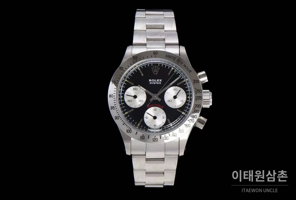 롤렉스 빈티지 크로노그래프 스틸 화이트다이얼 수동 37.5mm 스틸 브레이슬릿 (2)