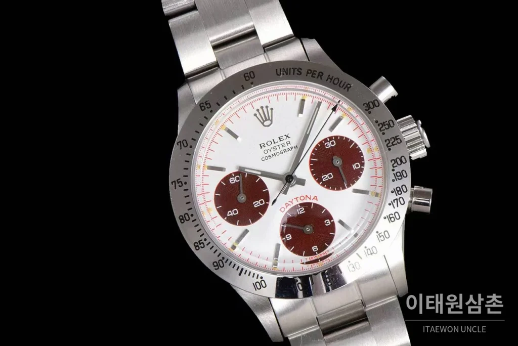 롤렉스 빈티지 크로노그래프 스틸 화이트다이얼 수동 37.5mm 스틸 브레이슬릿