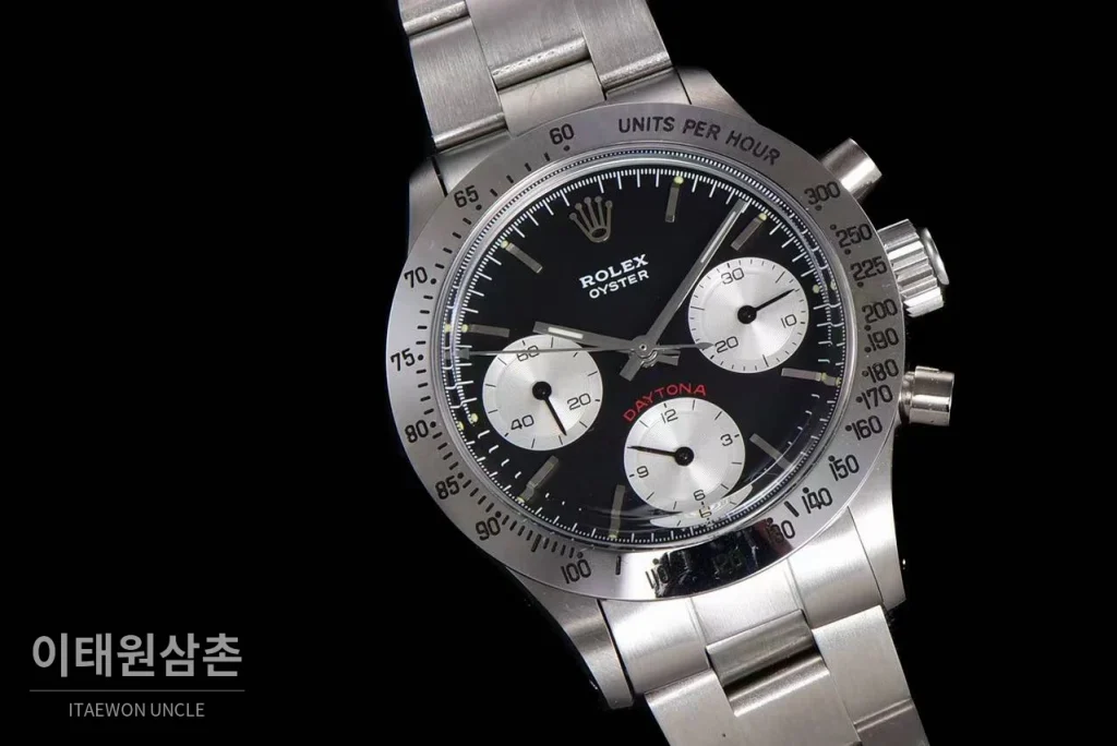 롤렉스 빈티지 크로노그래프 스틸 화이트다이얼 수동 37.5mm 스틸 브레이슬릿 (2)
