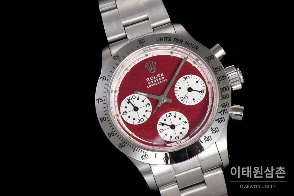 롤렉스 빈티지 크로노그래프 스틸 화이트다이얼 수동 37.5mm 스틸 브레이슬릿 (3)