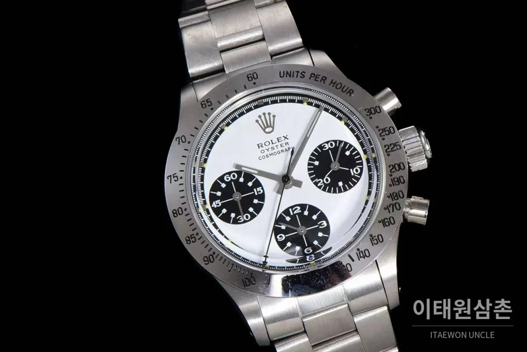 롤렉스 빈티지 크로노그래프 스틸 화이트다이얼 수동 37.5mm 스틸 브레이슬릿 (4)