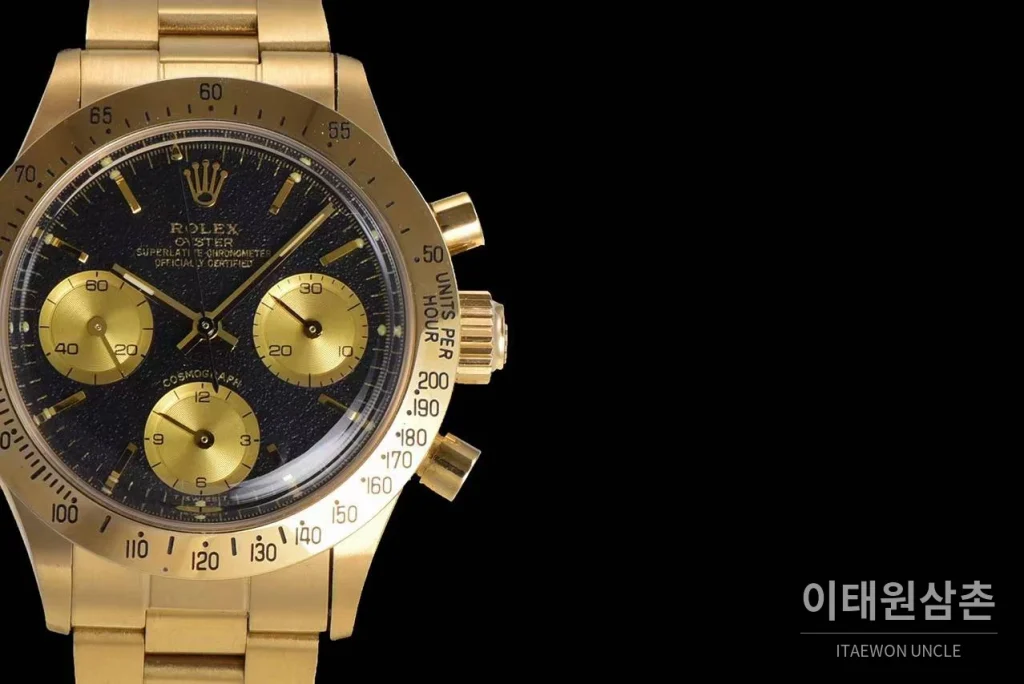 롤렉스 빈티지 크로노그래프 스틸 화이트다이얼 수동 37.5mm 골드 브레이슬릿 (3)