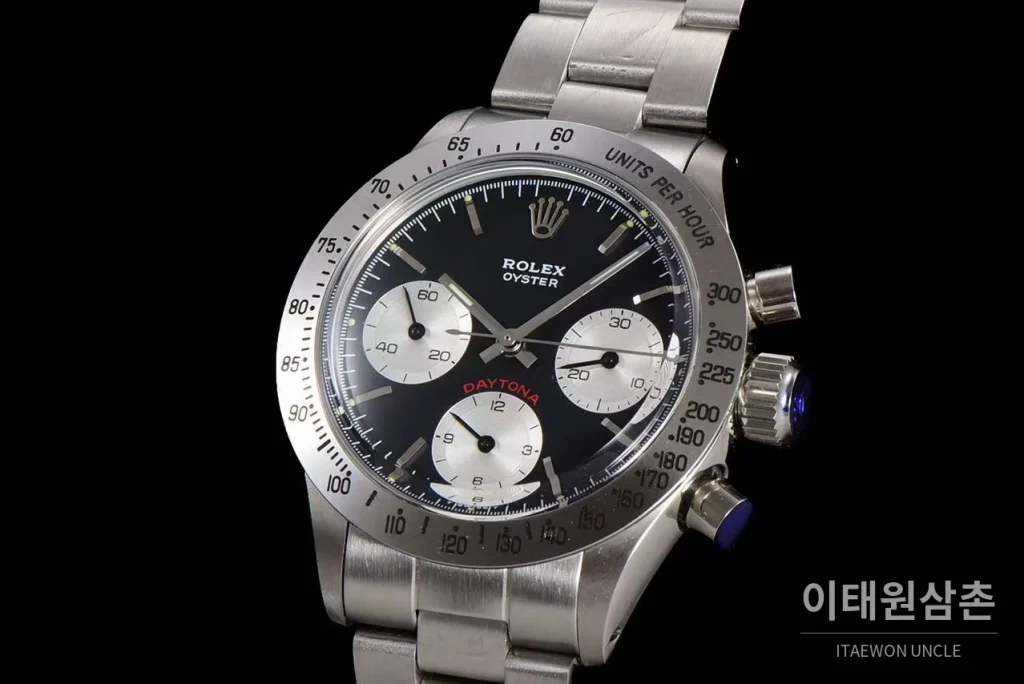 롤렉스 빈티지 크로노그래프 스틸 화이트다이얼 수동 37.5mm 스틸 브레이슬릿 (2)