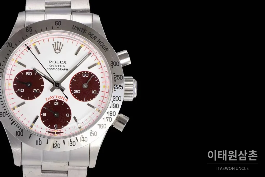 롤렉스 빈티지 크로노그래프 스틸 화이트다이얼 수동 37.5mm 스틸 브레이슬릿