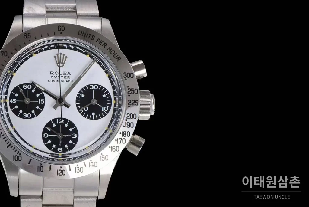 롤렉스 빈티지 크로노그래프 스틸 화이트다이얼 수동 37.5mm 스틸 브레이슬릿 (4)