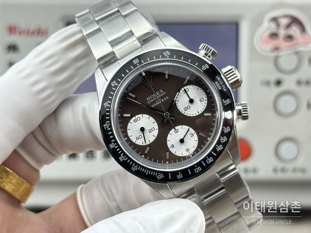 롤렉스 빈티지 데이토나 스틸 블랙판다 크로노그래프 수동 37mm