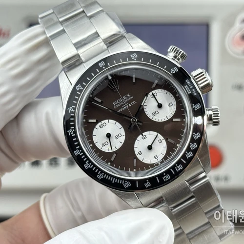 롤렉스 빈티지 데이토나 스틸 블랙판다 크로노그래프 수동 37mm