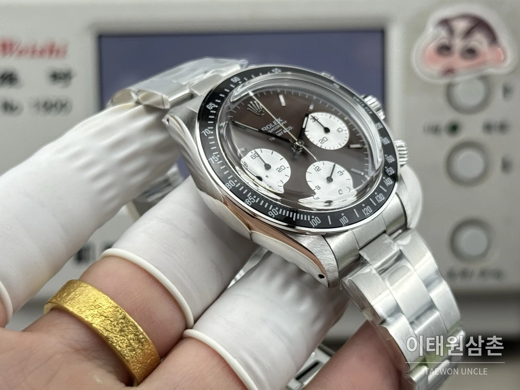 롤렉스 빈티지 데이토나 스틸 블랙판다 크로노그래프 수동 37mm
