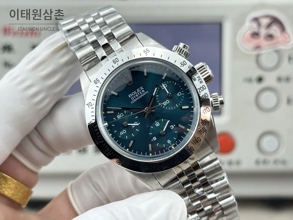 롤렉스 빈티지 데이토나 스틸 코발트판다 크로노그래프 수동 37mm