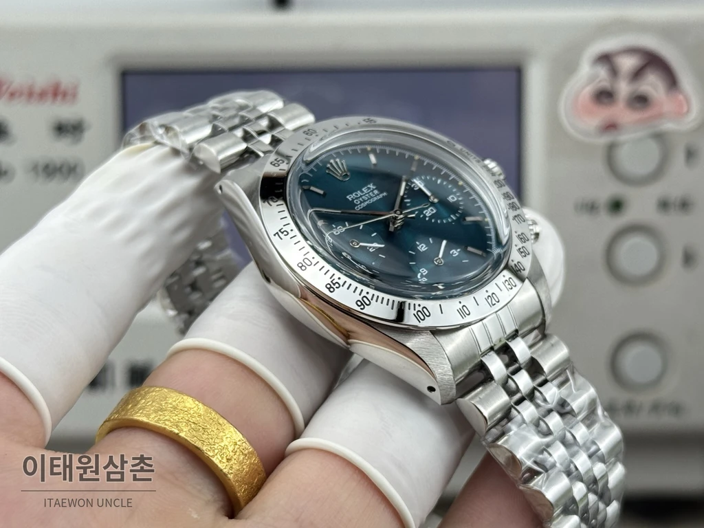 롤렉스 빈티지 데이토나 스틸 코발트판다 크로노그래프 수동 37mm