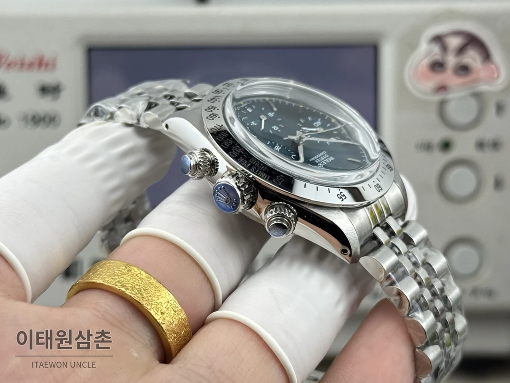 롤렉스 빈티지 데이토나 스틸 코발트판다 크로노그래프 수동 37mm