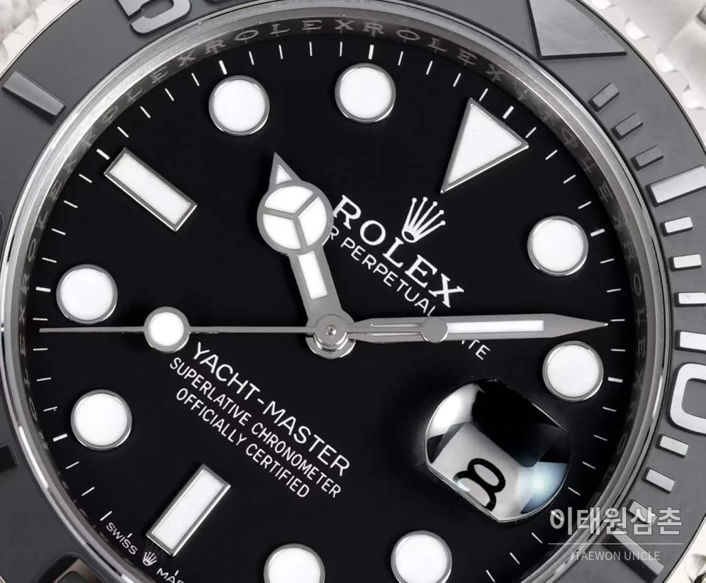 롤렉스 요트마스터 42 티타늄 블랙 세라크롬 베젤 오토매틱 42mm