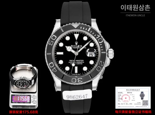 롤렉스 요트마스터 904L 스틸 18K 화이트골드 세라믹 오토매틱 RSS펙토리 42mm 롤렉스 요트마스터 904L 스틸 18K 화이트골드 세라믹 오토매틱 RSS펙토리 42mm