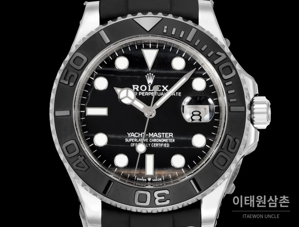 롤렉스 요트마스터 904L 스틸 18K 화이트골드 세라믹 오토매틱 RSS펙토리 42mm (2)