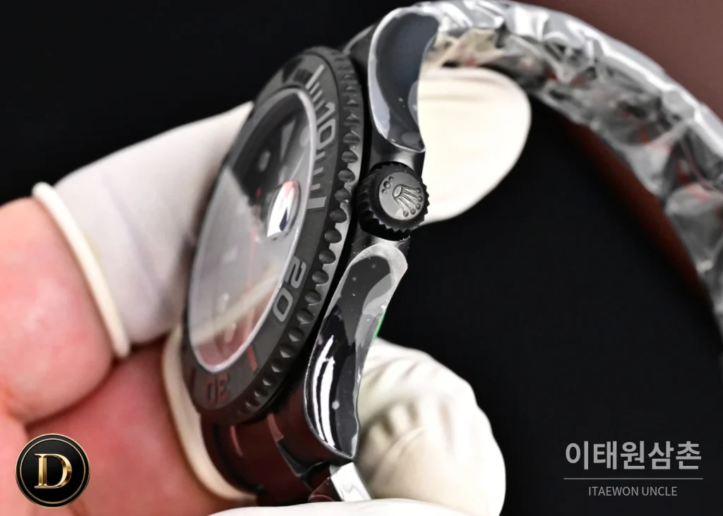 롤렉스 요트마스터 블라켄 아이스블루 야광 오토매틱 40mm 블랙 세라믹 브레이슬릿 블랙 베젤