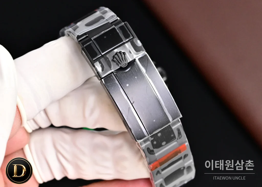 롤렉스 요트마스터 블라켄 아이스블루 야광 오토매틱 40mm 블랙 블랙 러버 스트랩 블랙 베젤